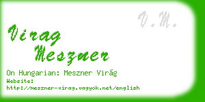 virag meszner business card
